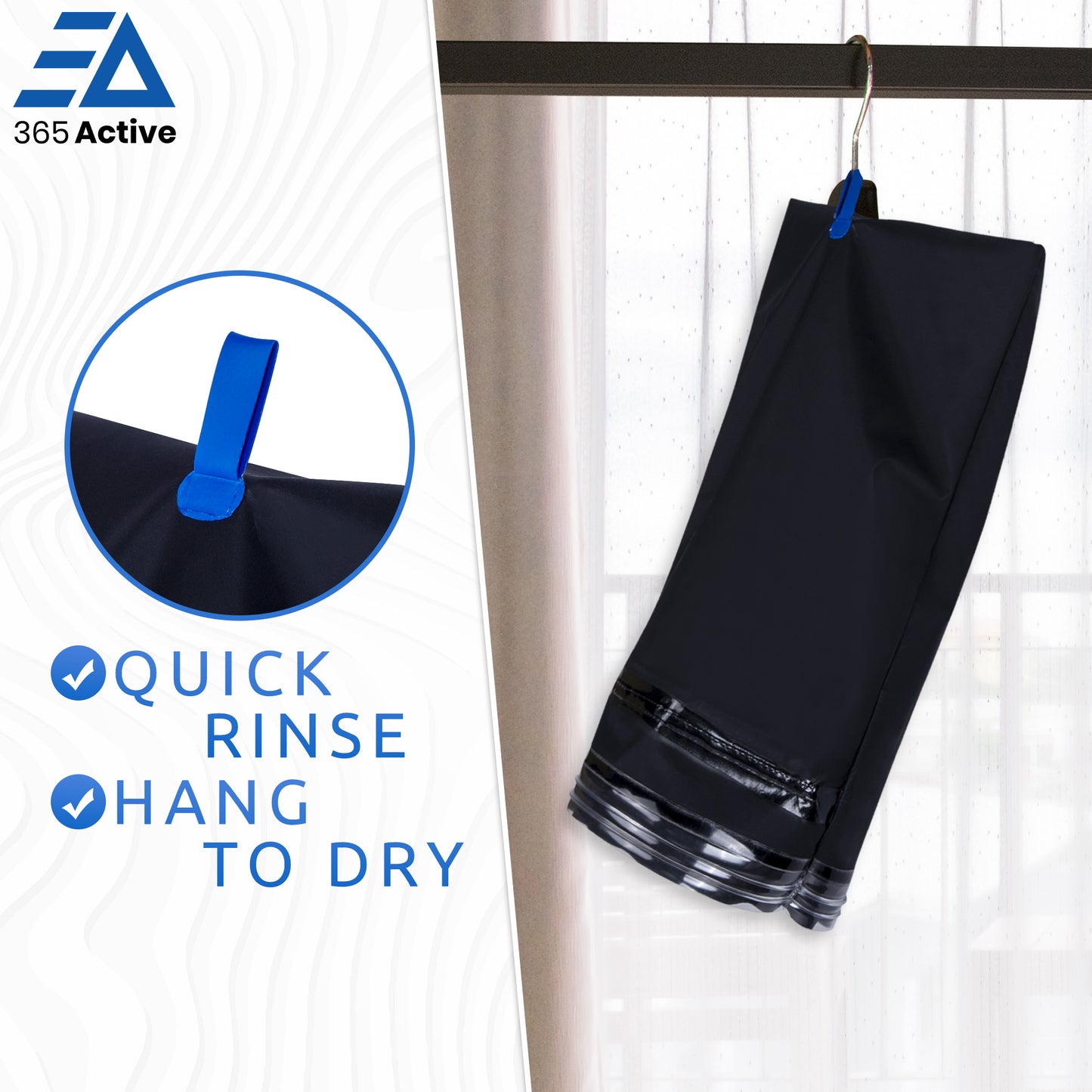 The 365 Saxx is the first device to store your post-workout gear and completely segregate it from your other items.