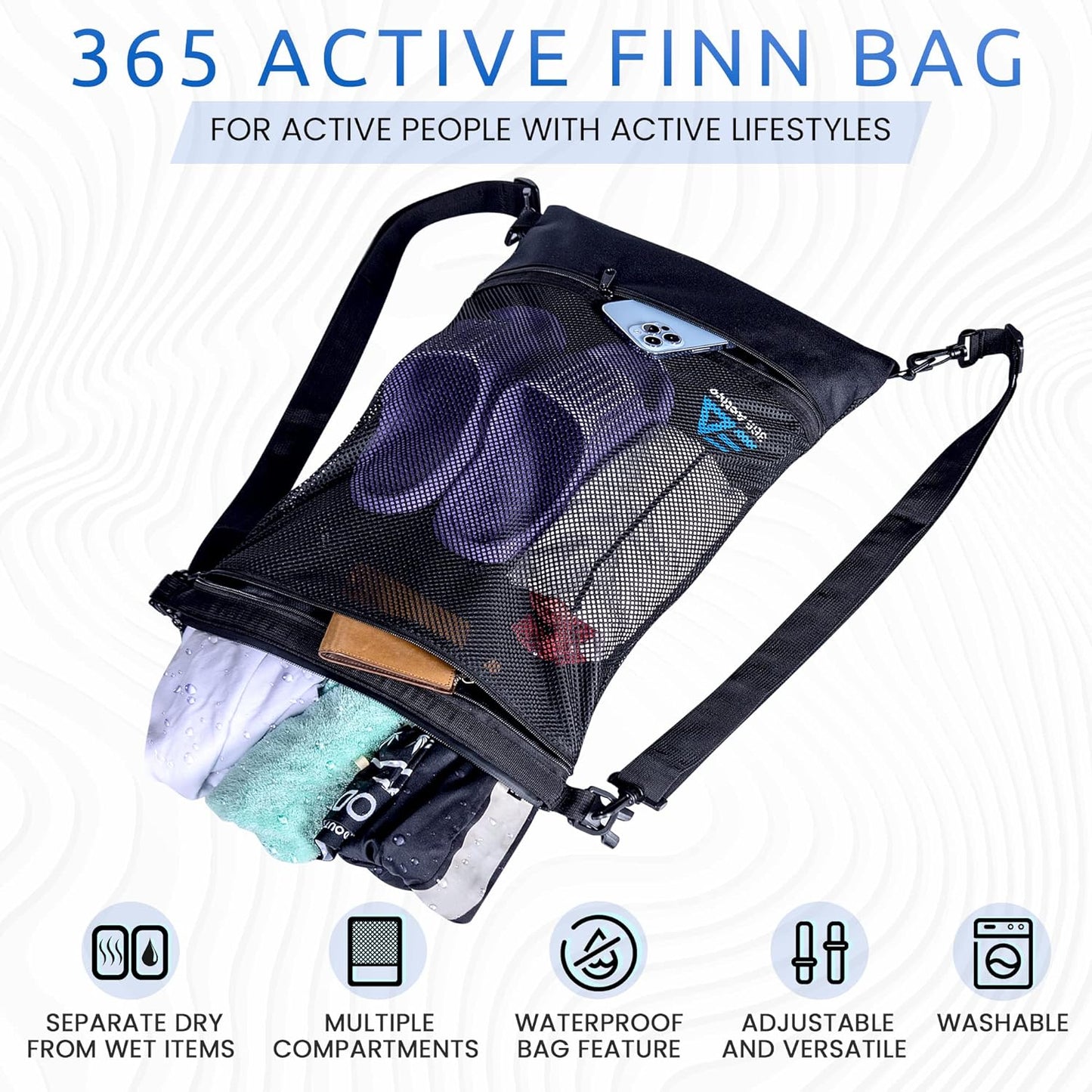 365 FINN - Waterproof Wet Dry Mesh Bag