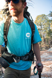 Hiker Wearing Moisture Wicking Shirt by 365 Active® Sports